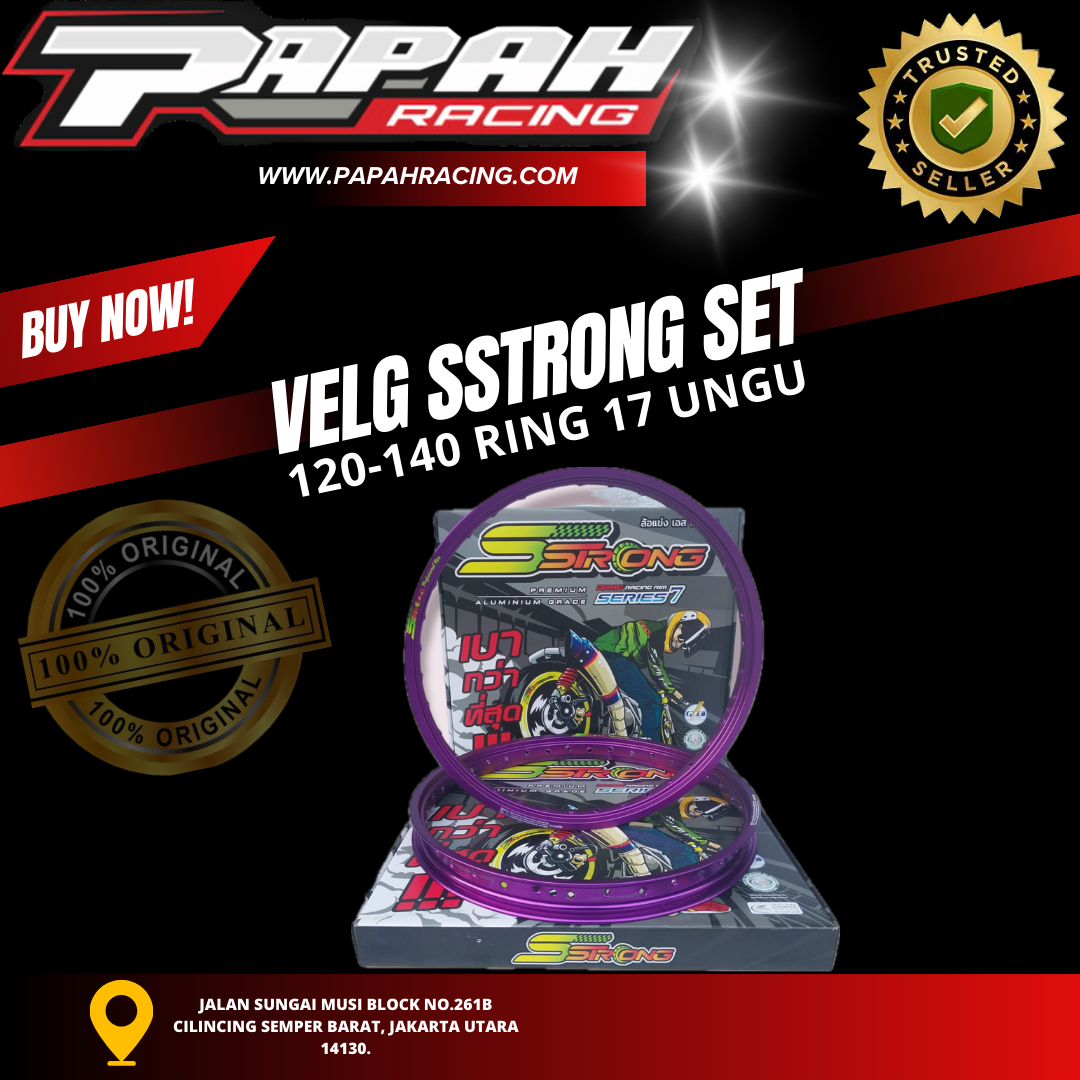 VELG SET SSTRONG 120-140 RING 17 UNGU